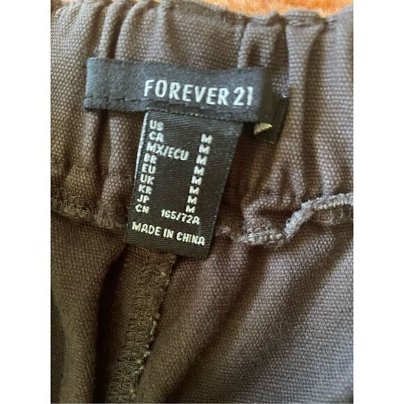 FOREVER 21 brown cargo joggers M - Picture 3 of 10